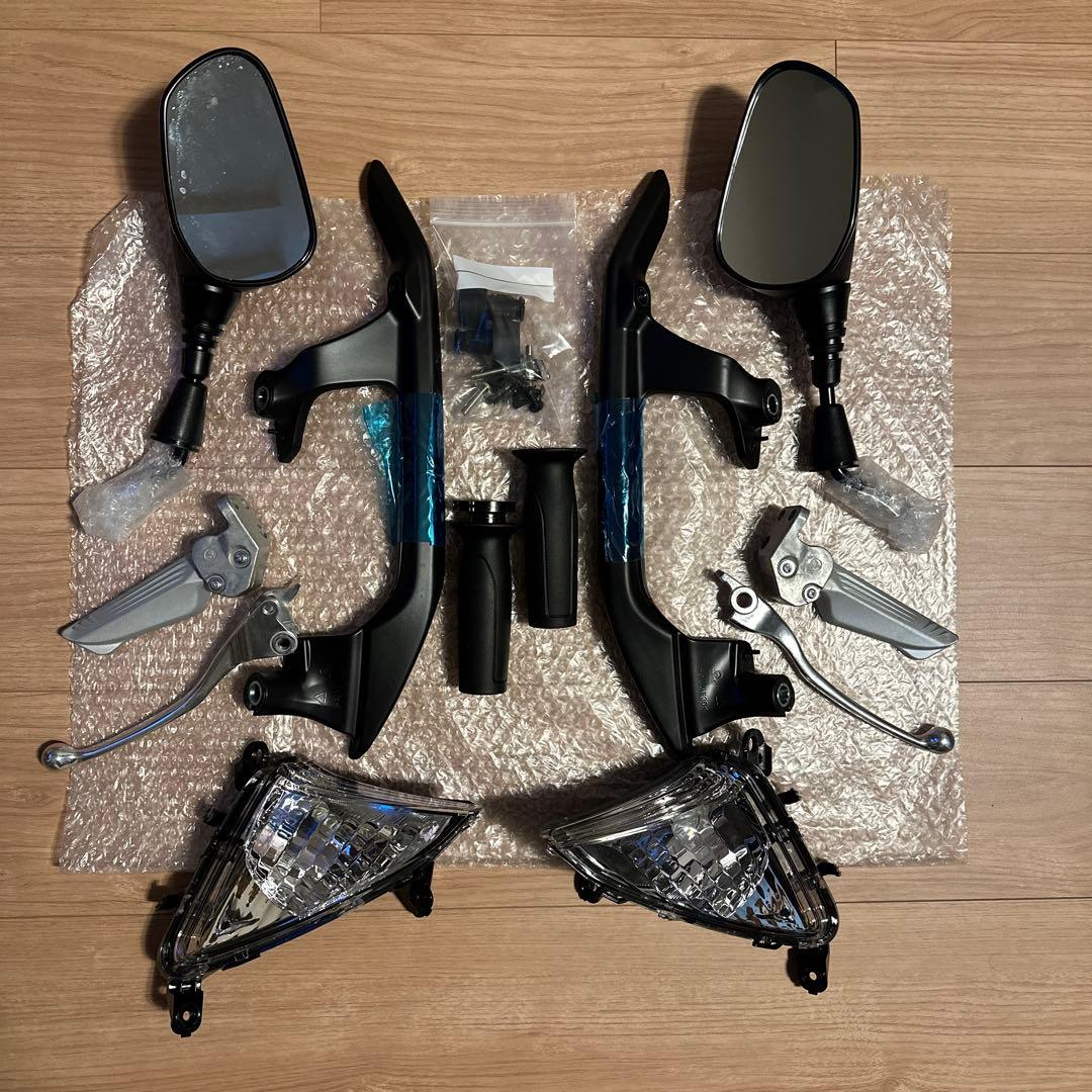 【新品未使用】シグナス グリファス純正パーツ6点（ミラー、ブレーキレバー他） 正規品]NCY 6段階調整式ブレーキレバー左右SET 黒 シグナスグリファス