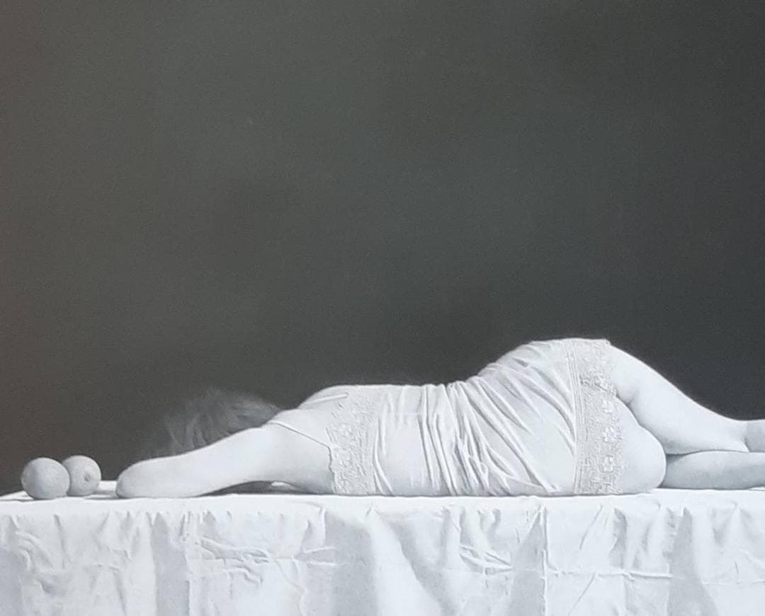 三浦明範、「The Forbidden Fruits」、希少画集の額装画