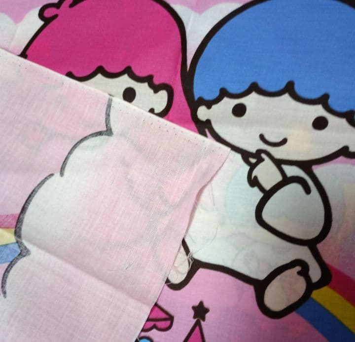 超激レア！キキララ リトルツインスターズ 生地 はぎれ1992年サンリオ