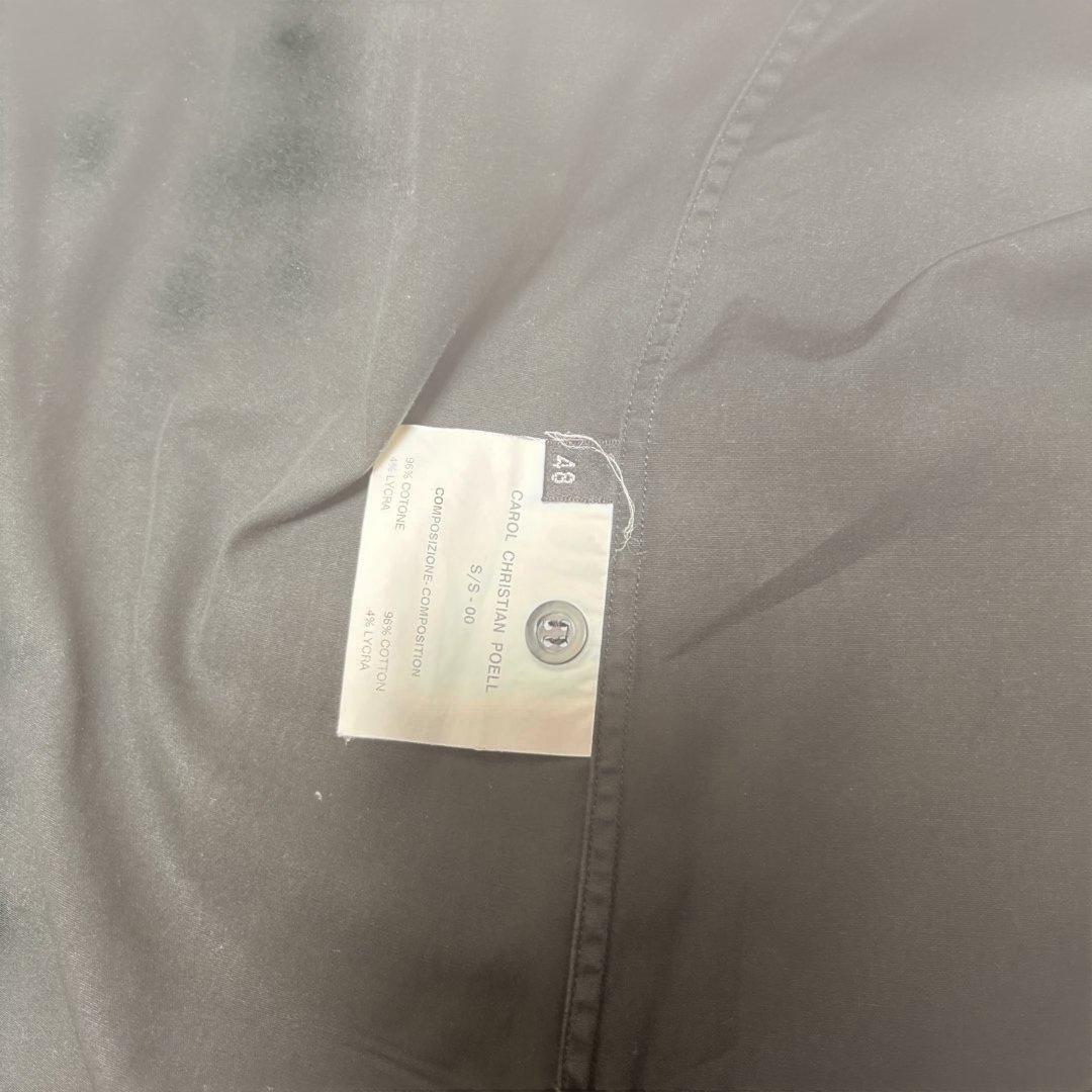 K*t様 美品 キャロル クリスチャン ポエル ドレスシャツ 黒 48 C.C.