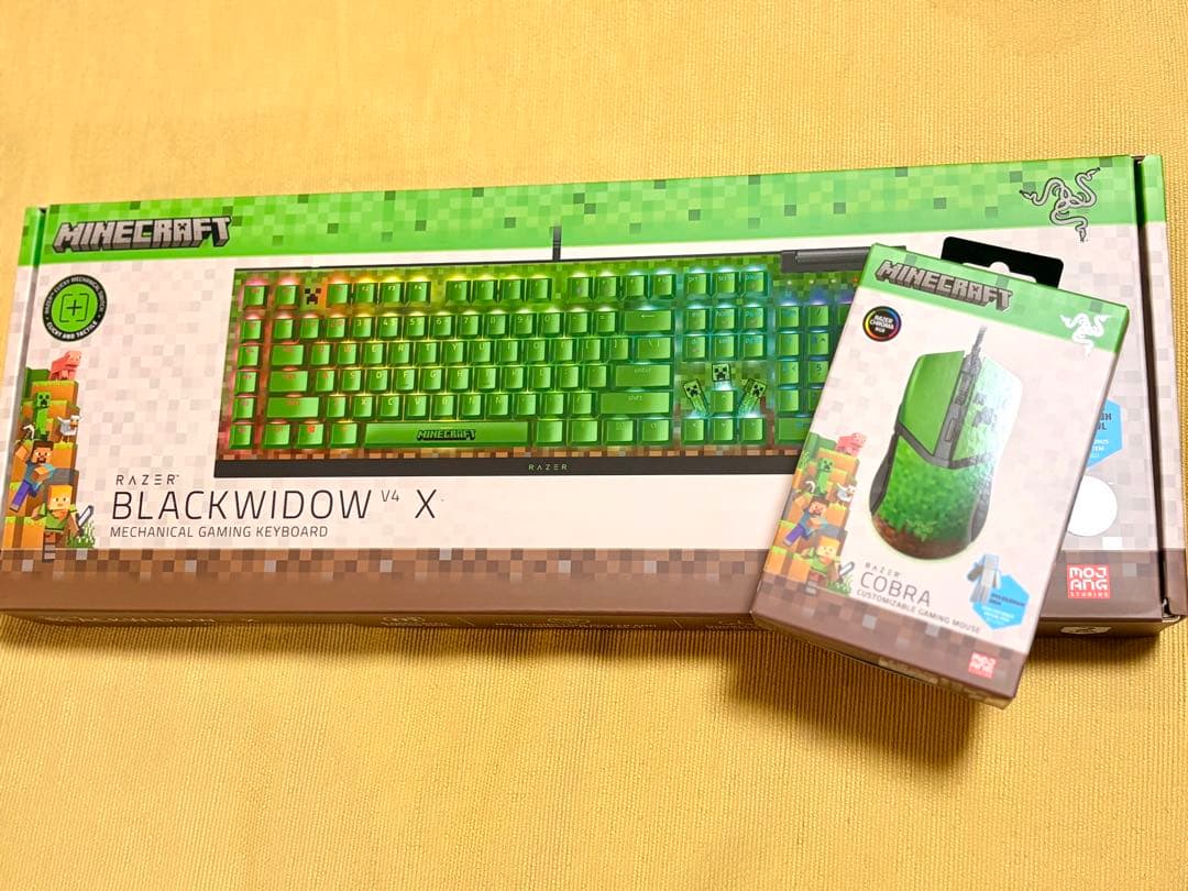 Razer Minecraft コラボ ゲーミング キーボード マウス