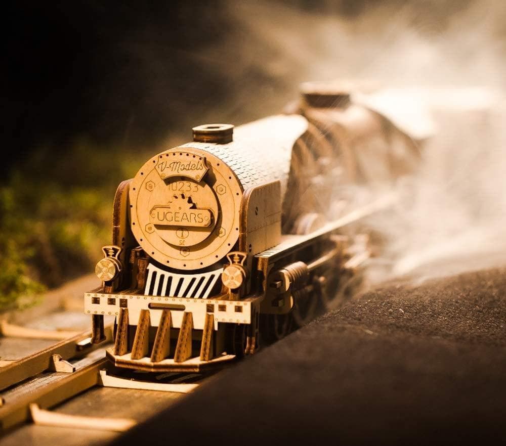 ユーギアーズ蒸気機関車 木製 パズル - メルカリ