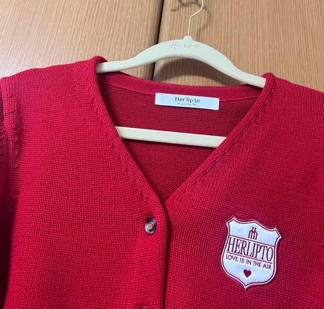 herlipto Be Mine Emblem Knit Cardigan - メルカリ
