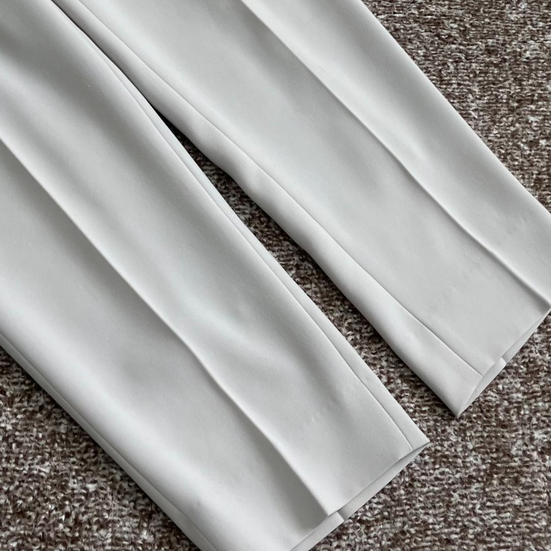 美品✨レミュー セットアップ ノーカラー 洗える ストレッチ 1B