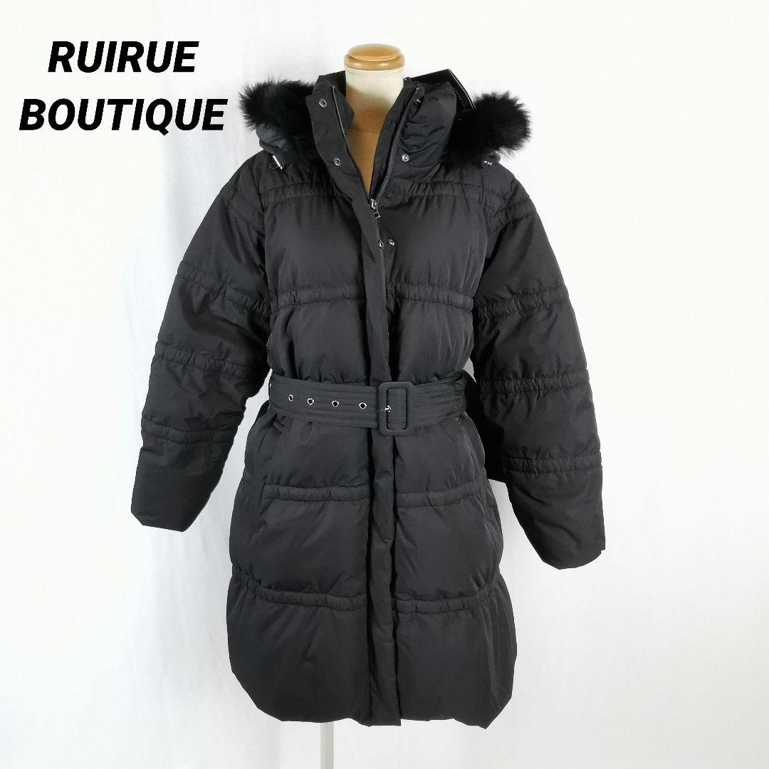 極美品 タグ付き フォックスファービッグシルエットダウンコート D791