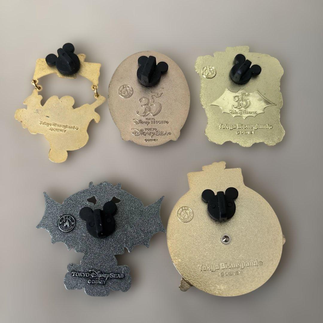 ハロウィン5点セット】ディズニー ピンバッジ 2003含む 2018 2019