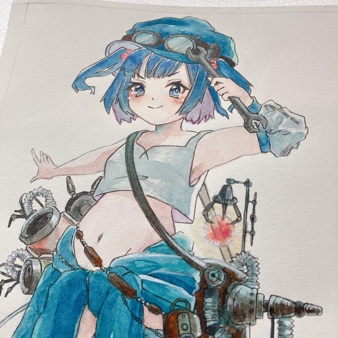 も*ん様 東方 ニトリ 手描きイラスト 水彩 原画 - メルカリ