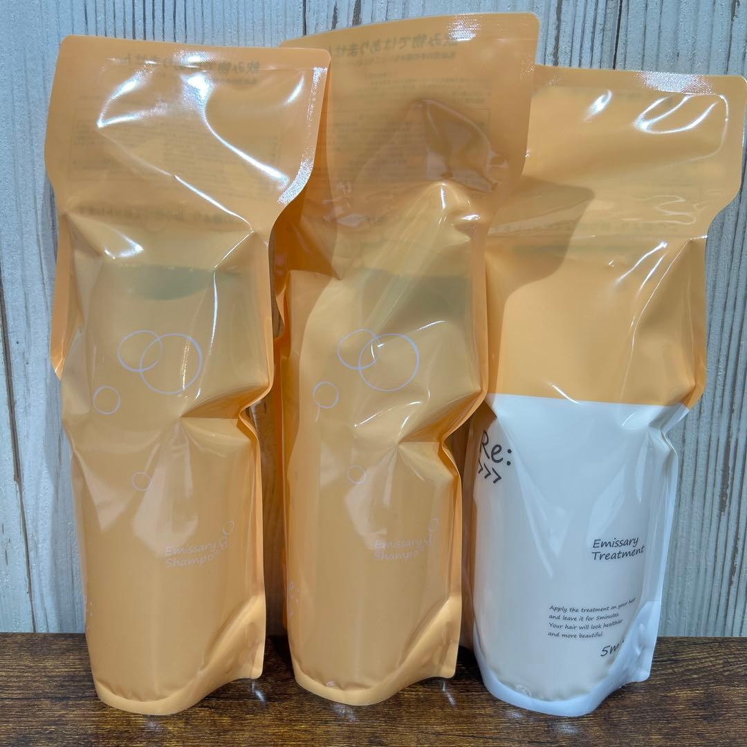 アジュバン✴︎エミサリーシャンプー600ml×2、トリートメント600g×1セット