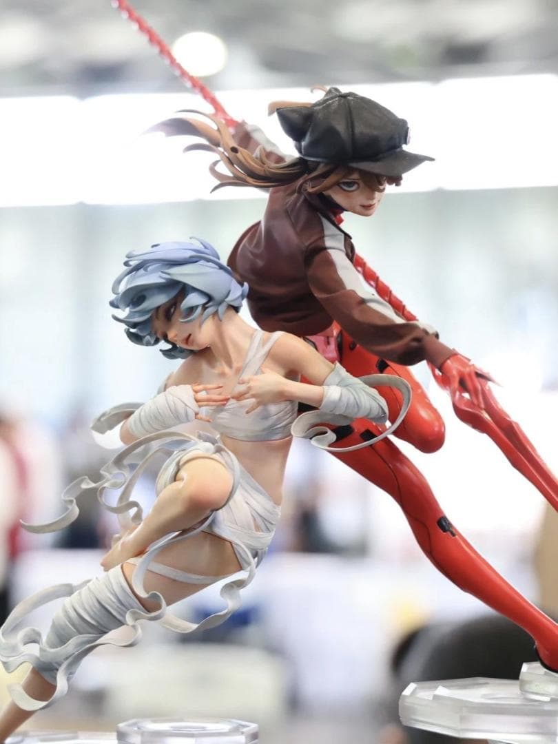 エヴァンゲリオン アスカ レイ ワンフェス WF2025S 渣ちゃん 2体セット ワンフェスにエヴァ20周年ブース、公式キャラはレイ・アスカ仕様に