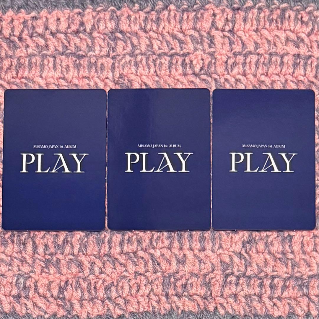 TWICE MISAMO PLAY タワレコ ラキドロ 箔押し 3種 セット - メルカリ