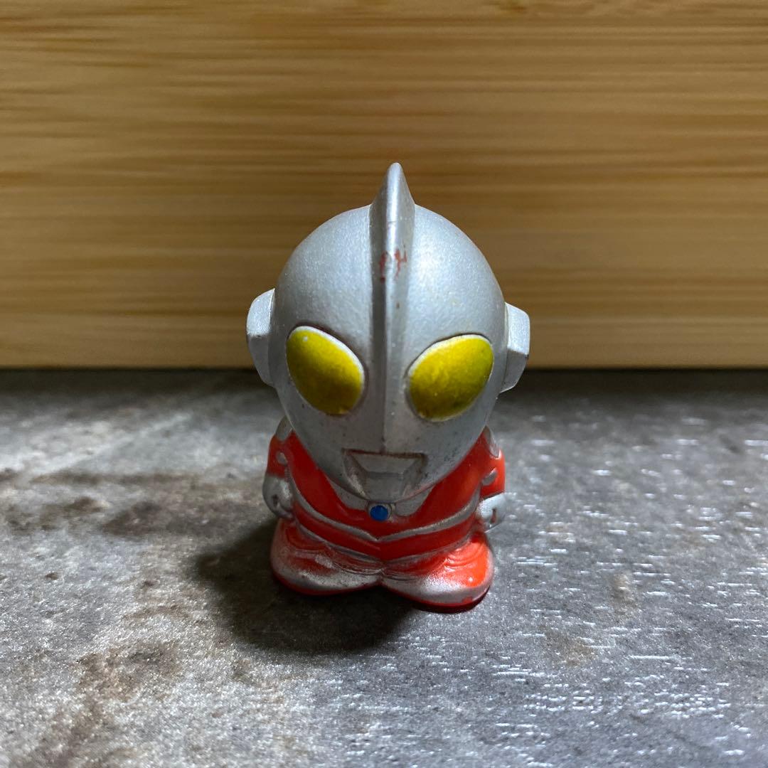 当時物 初代ウルトラマン B タイプ ソフビ 指人形 ミニフィギュア m8