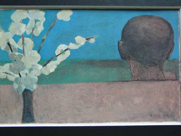 香月　泰男、桃花、希少な額装用画集より、美品、新品額装付