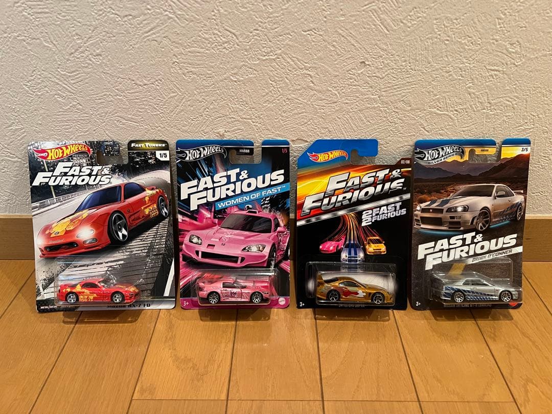 ワイスピ2 ホットウィール 4台セット R34 A80 RX-7 S2000