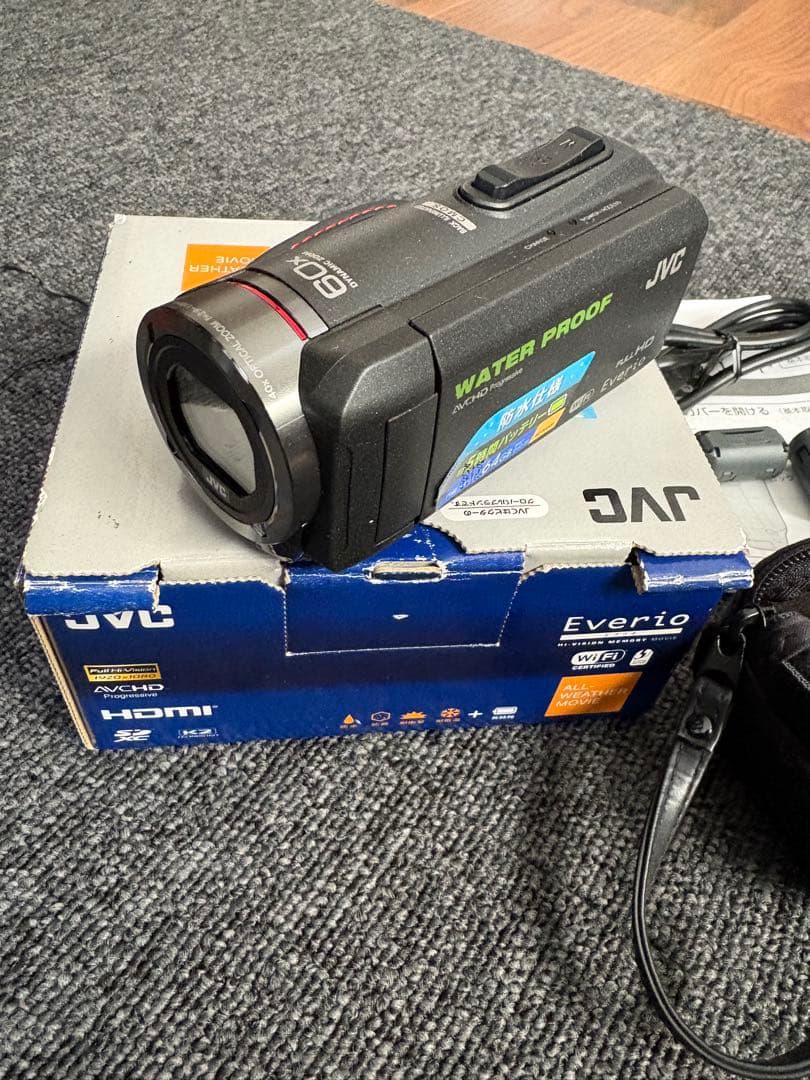 JVC Everio エブリオ GZ-RX500-B 防水ビデオカメラ64GB