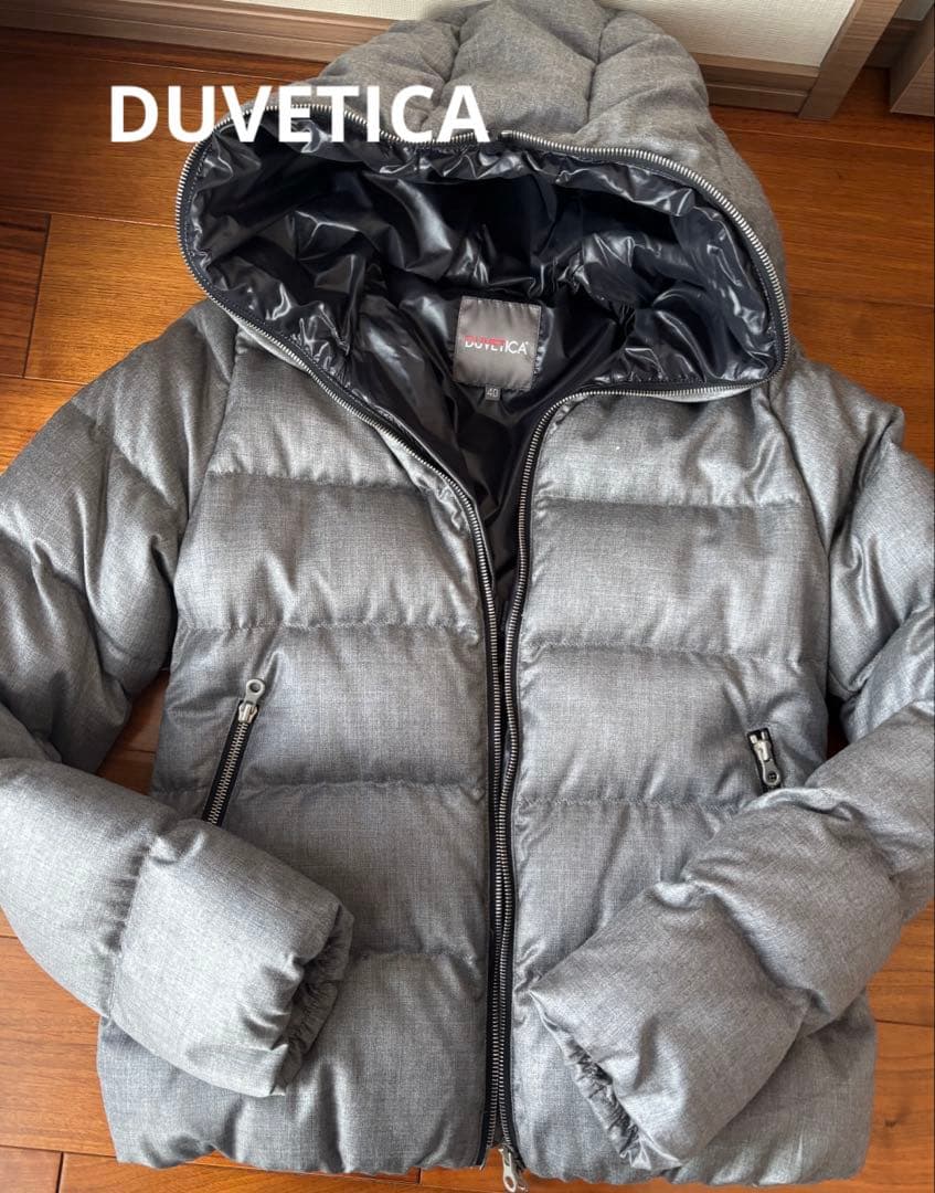 DUVETICA ウール　フード付きダウンジャケット　size40 DUVETICA（デュベティカ） ダウンコート ダウンジャケット DUVETICA
