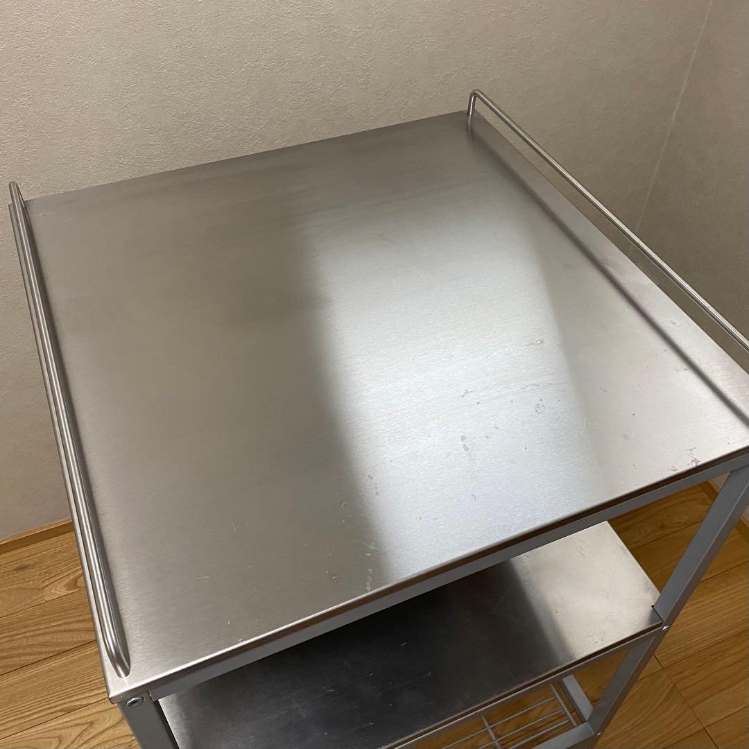 IKEA UDDEN ステンレススチールワゴン キッチンワゴン - メルカリ