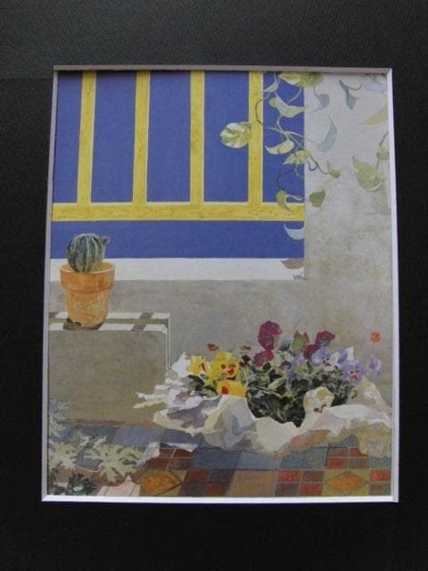 北村さゆり、【Prologue－春】、希少な額装用画集より、美品、新品額装付