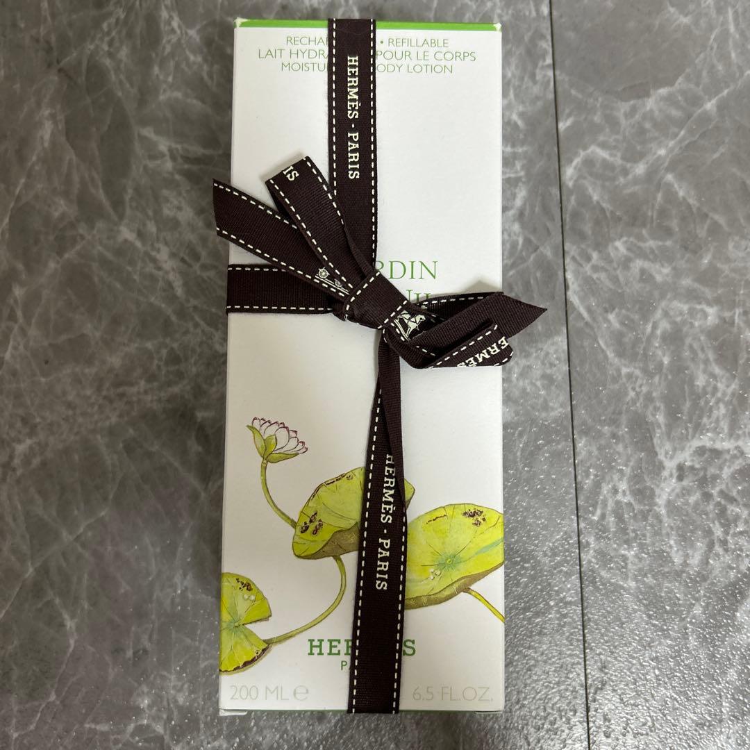 エルメス ナイルの庭 ボディローション リボン付き 日本で購入