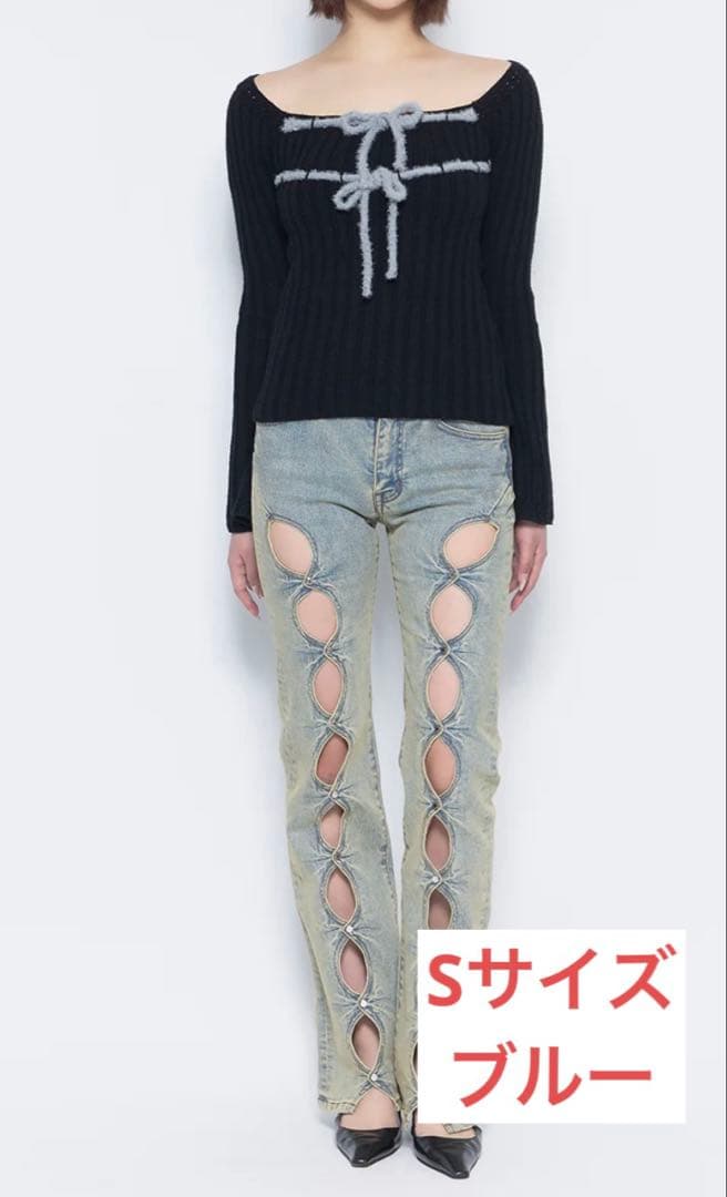 theredthread S cutting denim 1 ブルーS THEREDTHREAD / ザレッドスレッド】S cutting denim 1