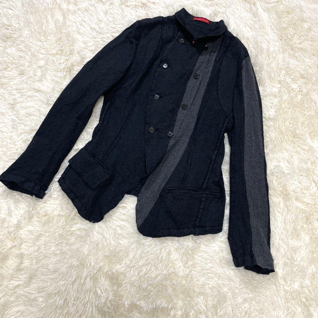 ワイズ レッドレーベル 08AW ウール縮絨アシンメトリーナポレオンジャケット