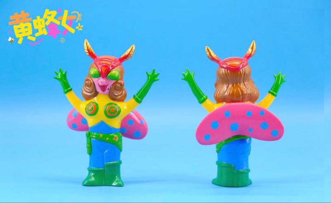 蜂女　インディーズ　パチ　ソフビ　検)swimmydesignlab