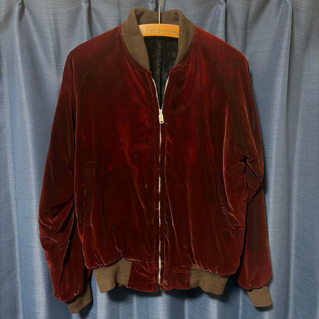 スカジャン　ベロア　ベルベット　Vintage