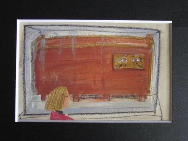 香月泰男、ニューヨーク（１３）、希少画集画、新品高級額、額装付、状態良好