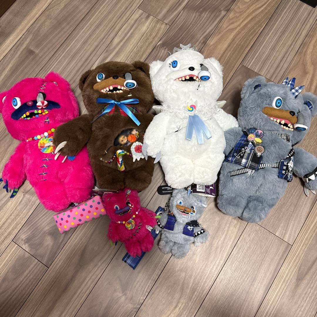 【新品タグ付】ユニバ ハミクマ ぬいぐるみ　ストラップ付きマスコットキーチェーン