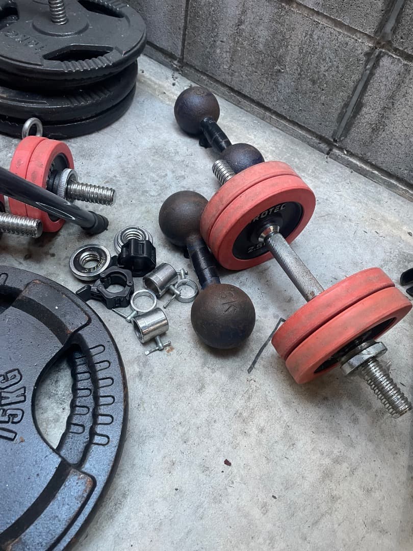 ウエイトプレート バーベルセット バーベルシャフト・プレート ST129