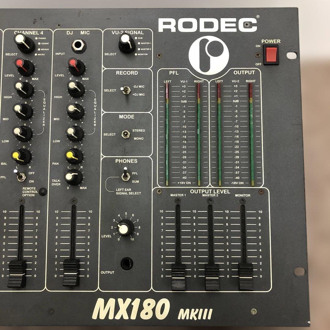 RODEC MX180 MKIII アナログDJミキサー - メルカリ