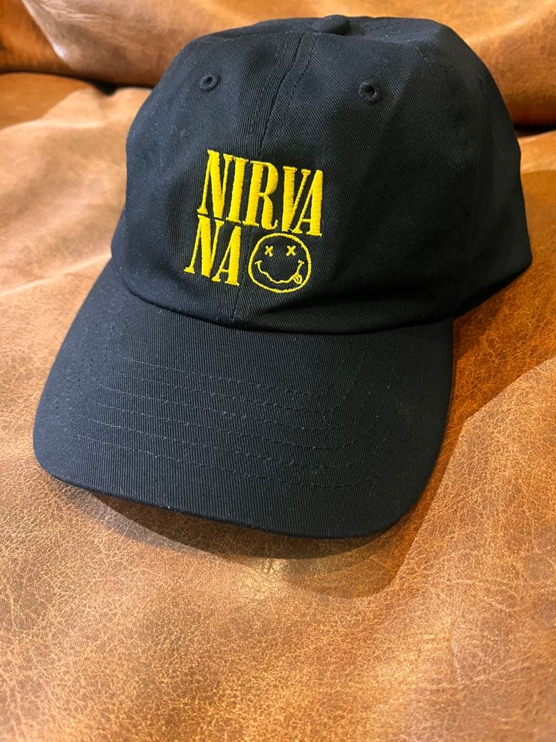 NIRVANA NEVERMIND キャップ 黒 - メルカリ