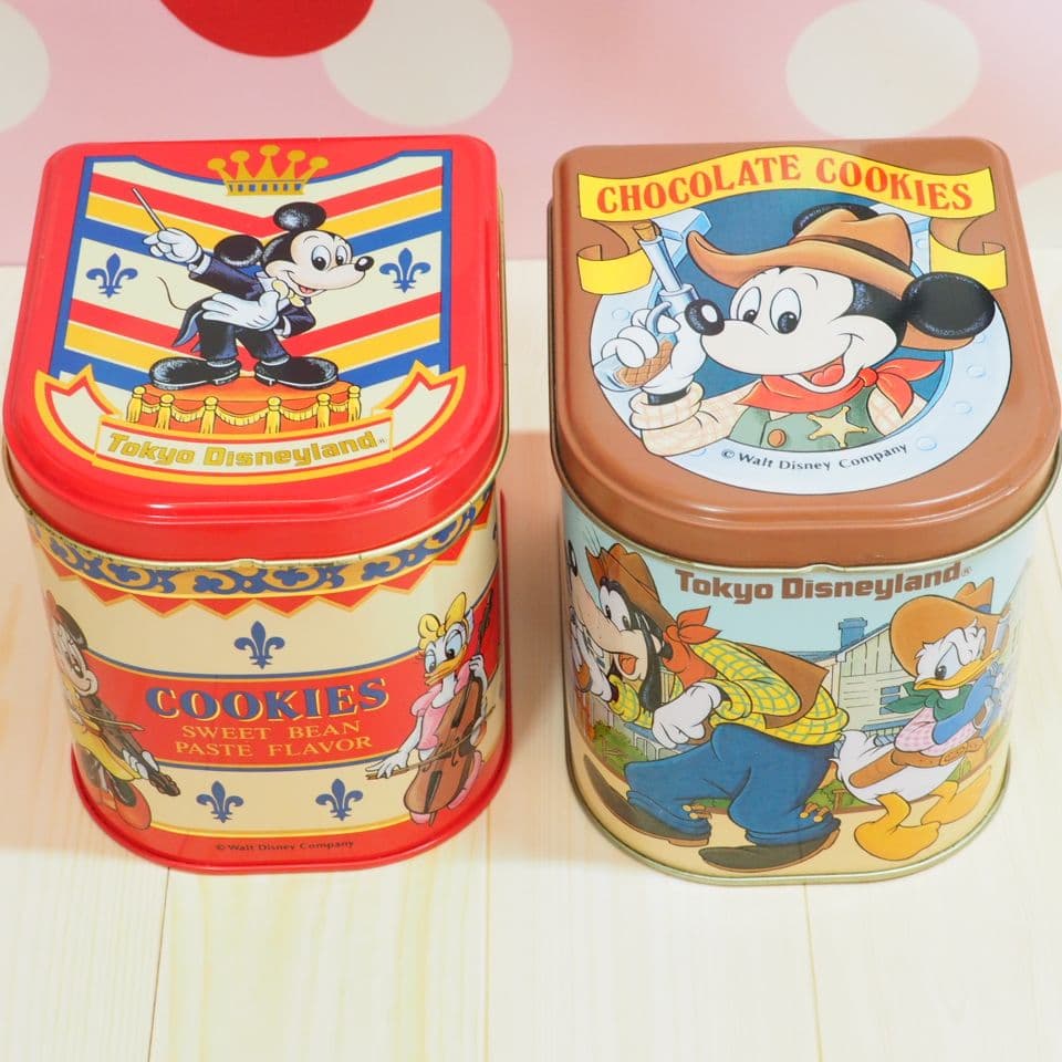 ディズニー レトロ お菓子缶 空き缶 東京ディズニーランド - メルカリ