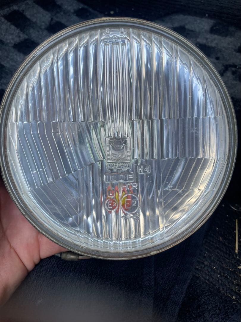 マーシャル　凹みレンズ　ヘッドライト　当時物