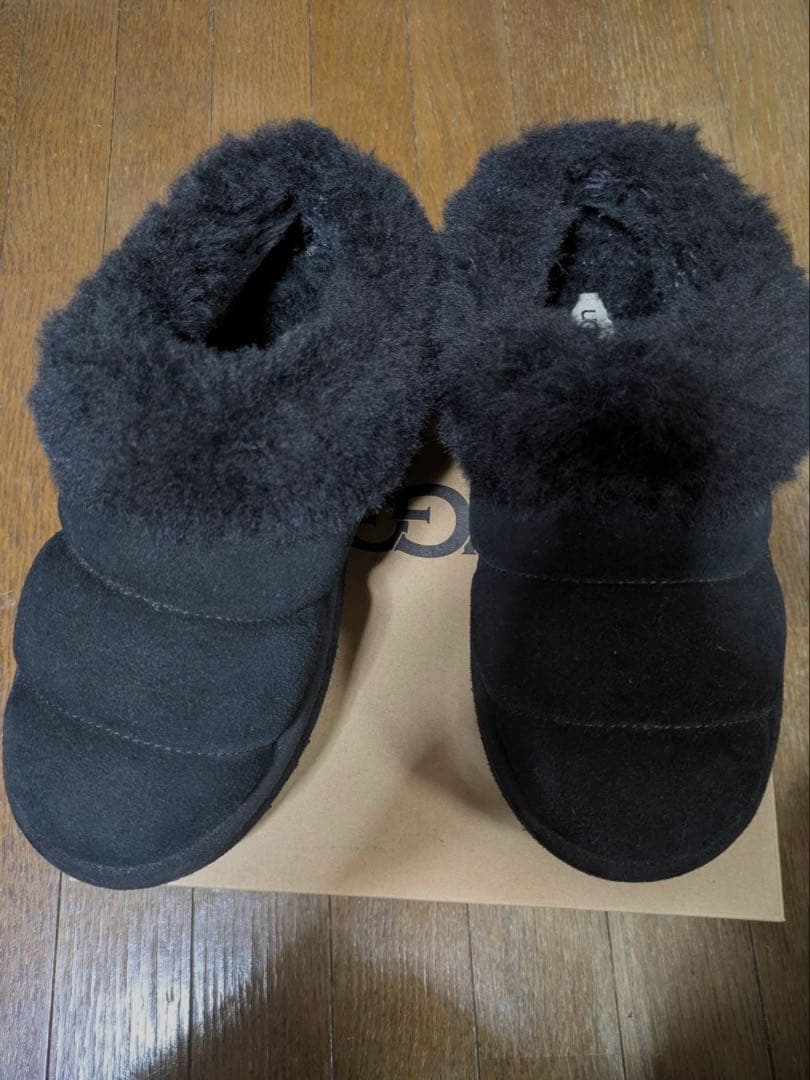 【美品】UGG ブラック ムートンブーツ