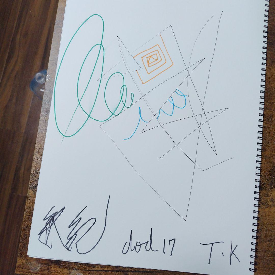 抽象画 T.K. サイン入り dod 17