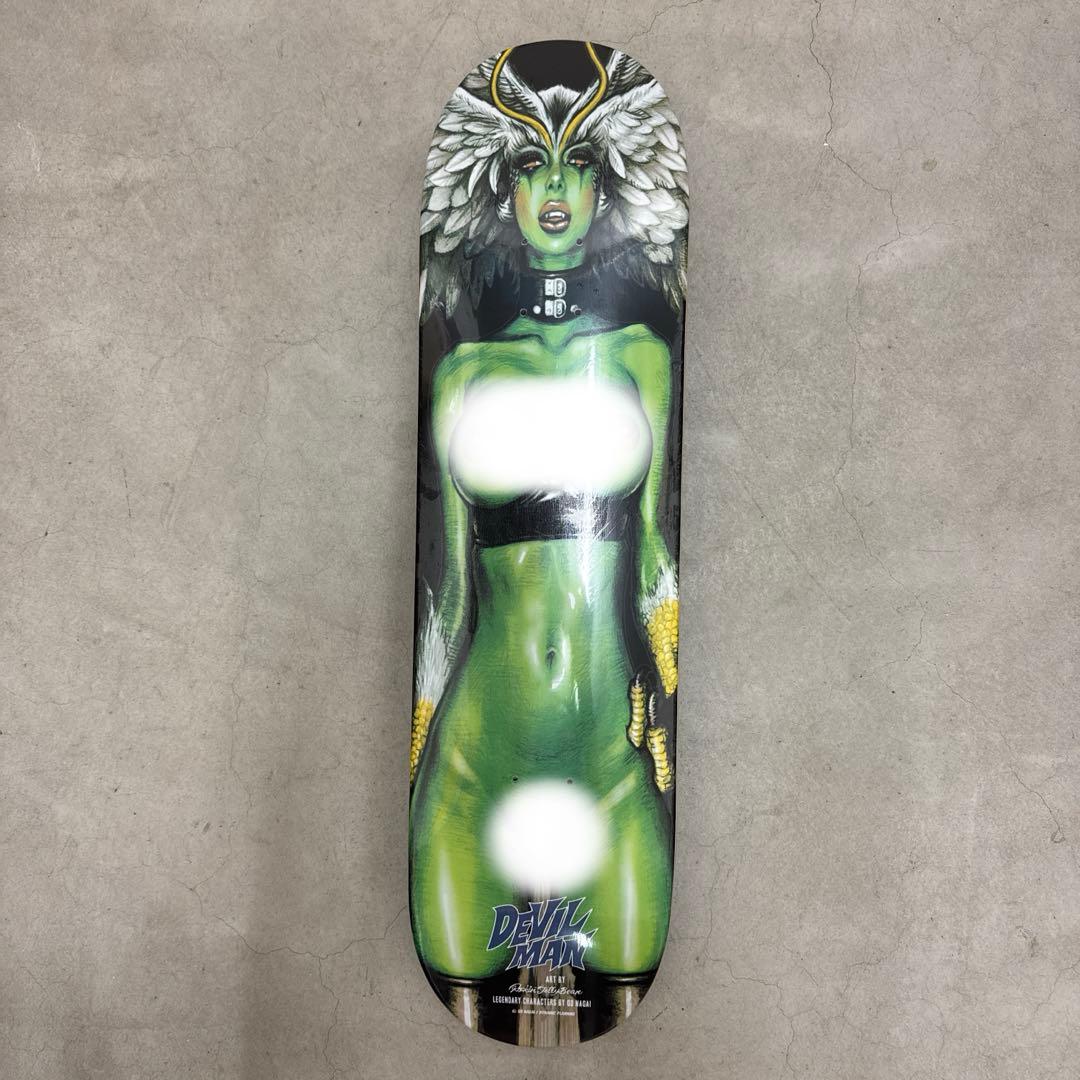 ロッキンジェリービーン×デビルマン　スケートボードデッキ　ブラック