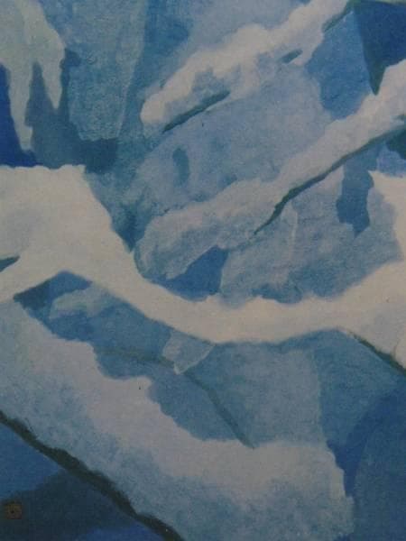 東山魁夷、雪の城、額装画版集より、版上サイン、限定、新品額装