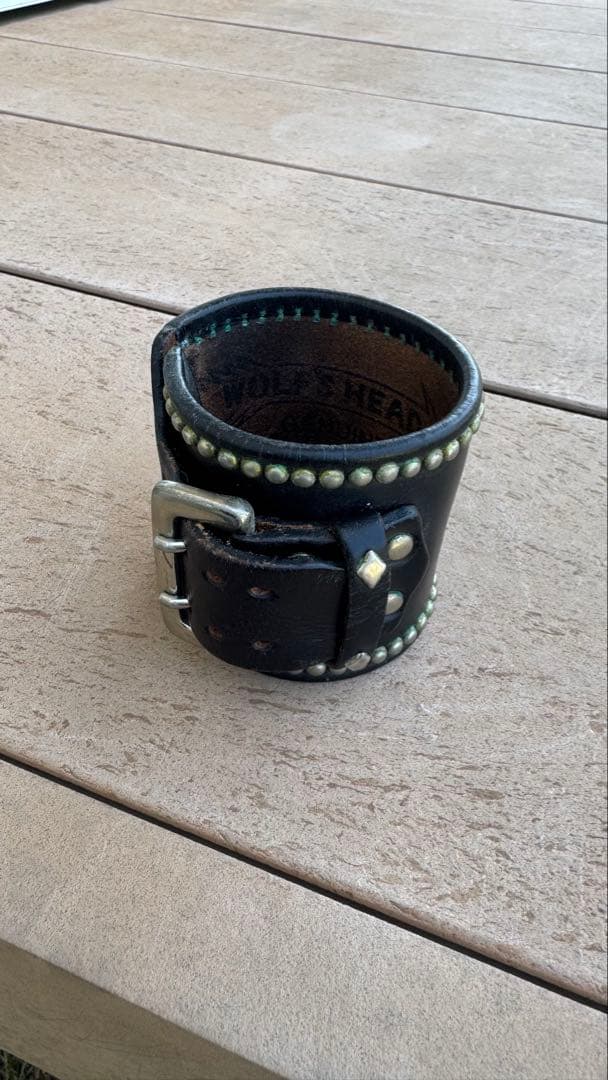 最終値引き】WOLFS HEAD レザーブレスレット キムタク着用同モデル