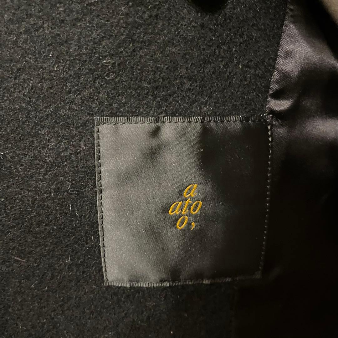 archive ato big hood wool coat mode dark