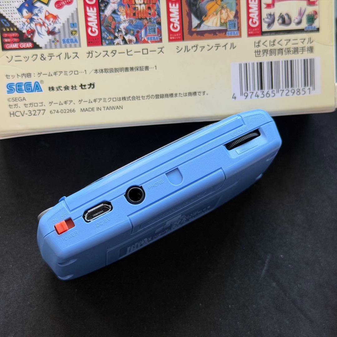 極美品！】ゲームギアミクロ ブルー 動作確認済みGAME GEAR MICRO