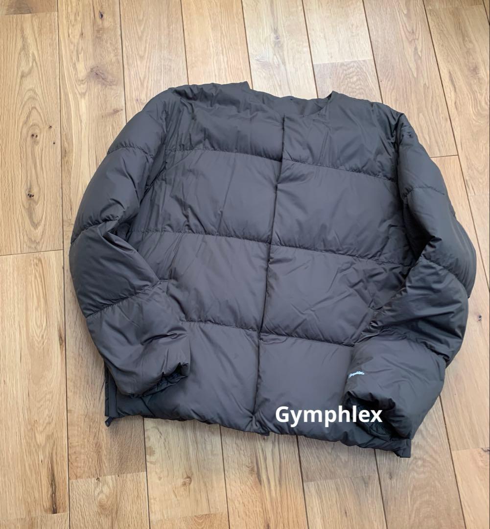 Gymphlex ホワイトグース ダウンジャケット カーキ オリーブ