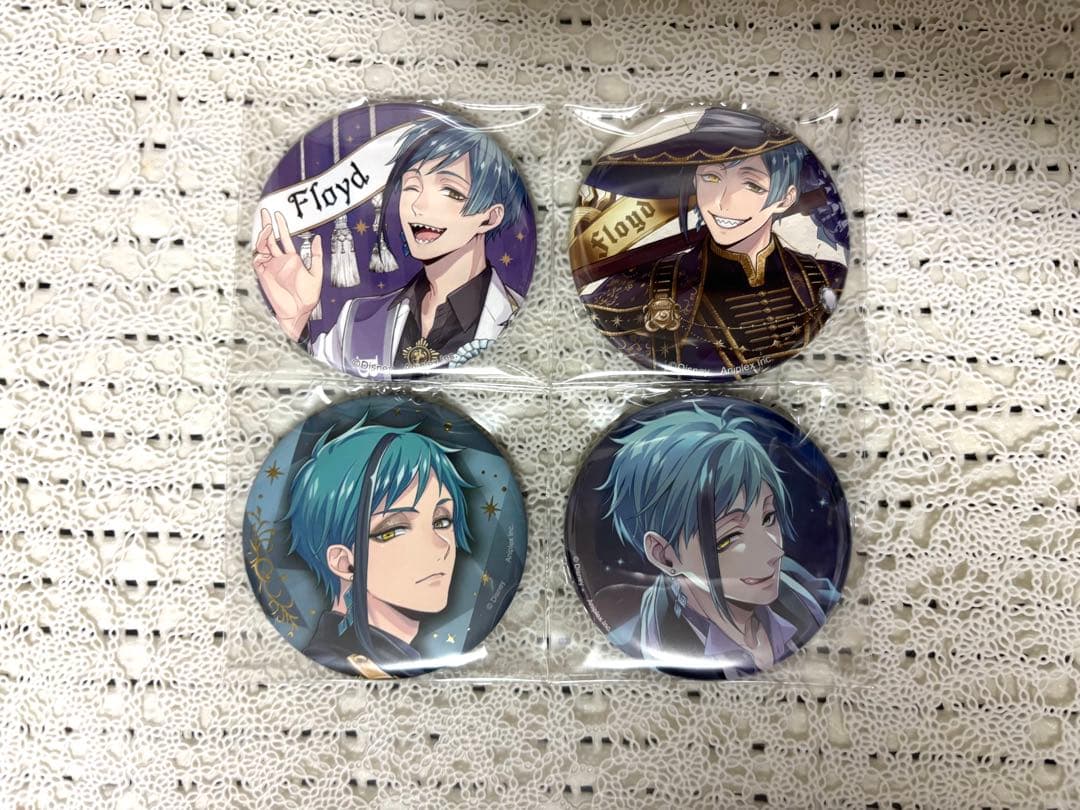 ツイステ フロイド おめかし ブルーム ブレイジングジュエル 寮服 缶