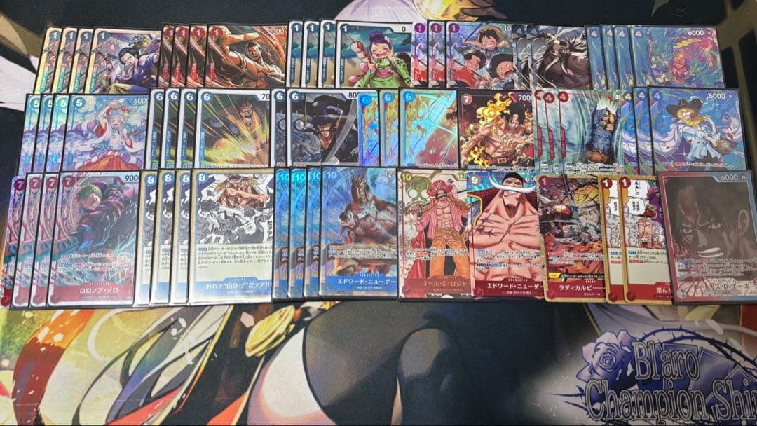 ワンピースカード 赤青エース エース デッキ フルパラ パラレル 調整