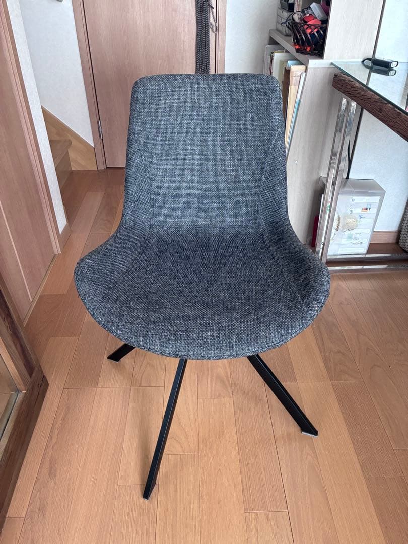 専用　しんや様　　回転式　チェア-ダークグレー