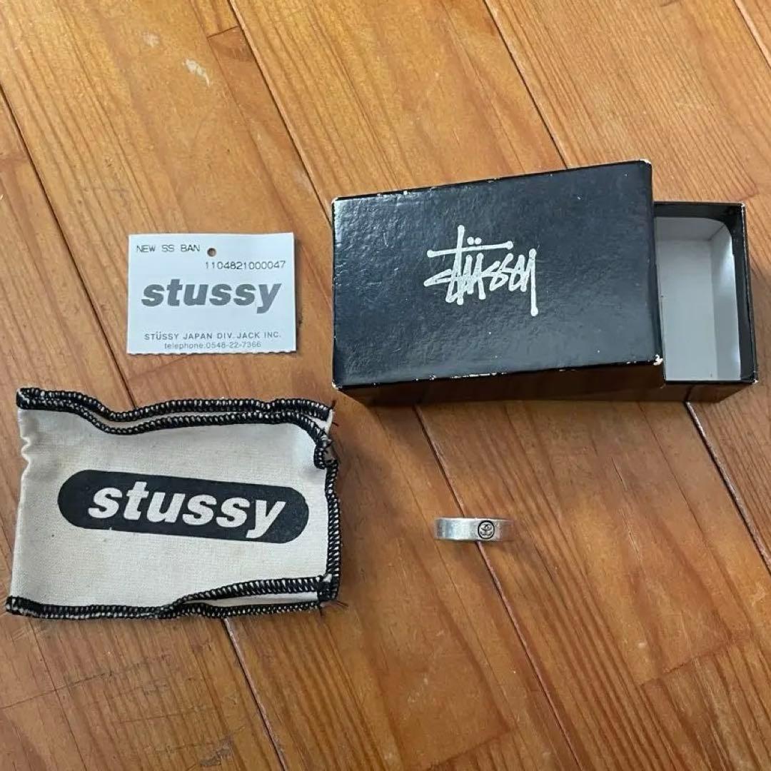 箱付き 90s old stussy ステューシー リング 13号 S〜M
