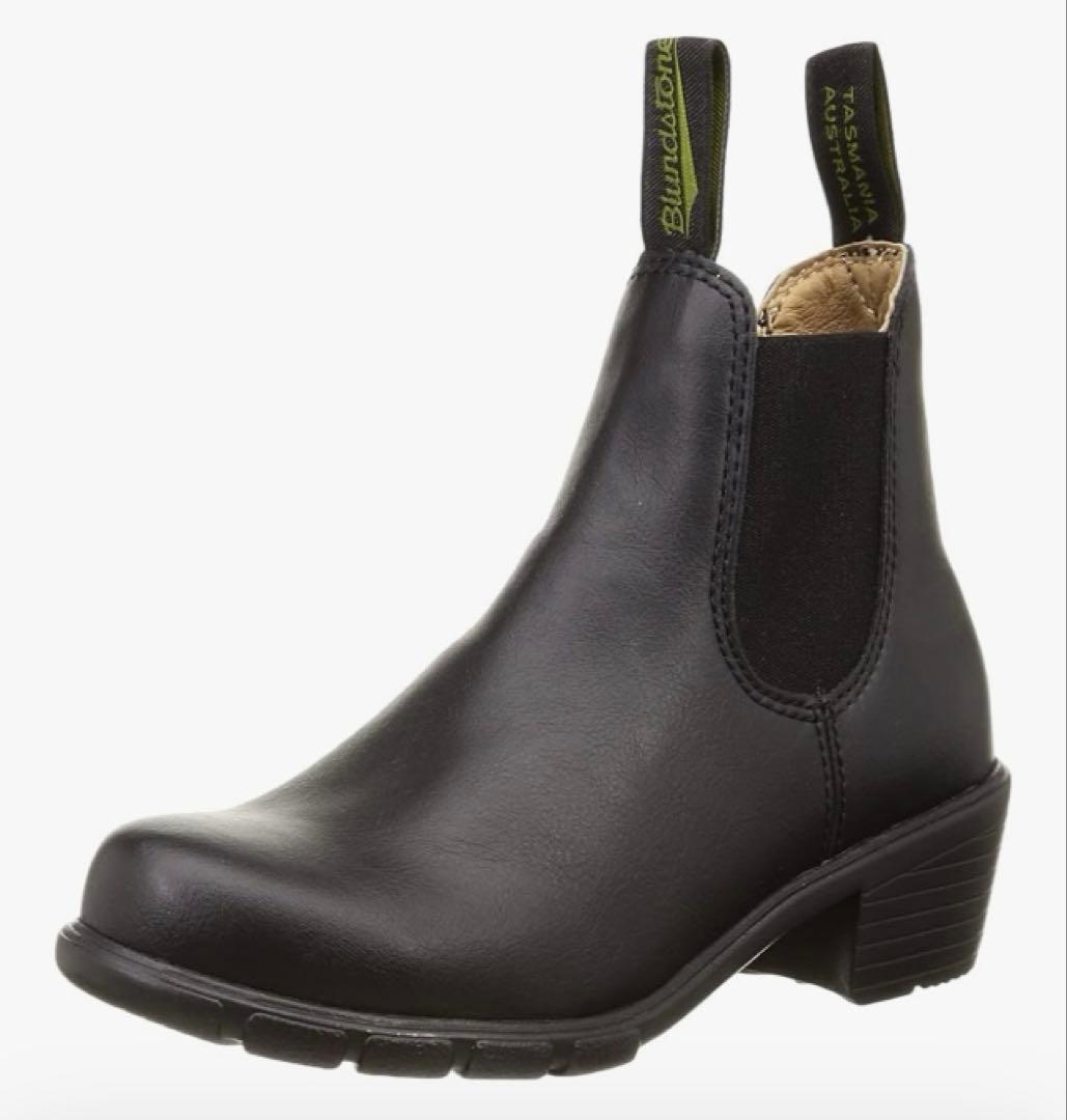 ブランドストーン　ブラック サイドゴアブーツ 中ヒール