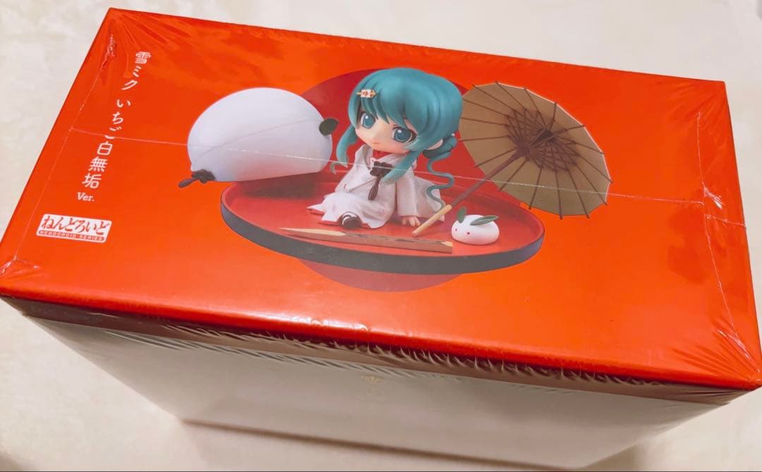 値下げ【未開封】初音ミク ねんどろいど 雪ミク いちご白無垢