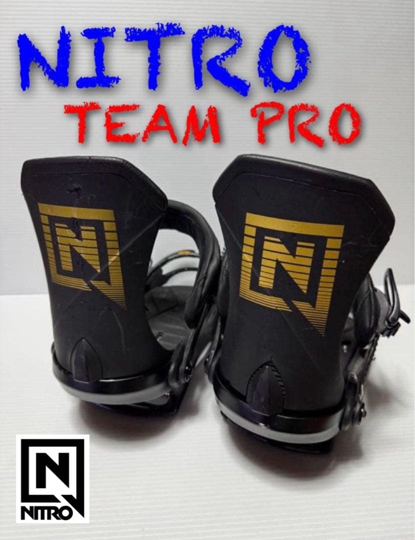 NITRO TEAM PRO ビンディング ブラック/ゴールド メンズM - メルカリ