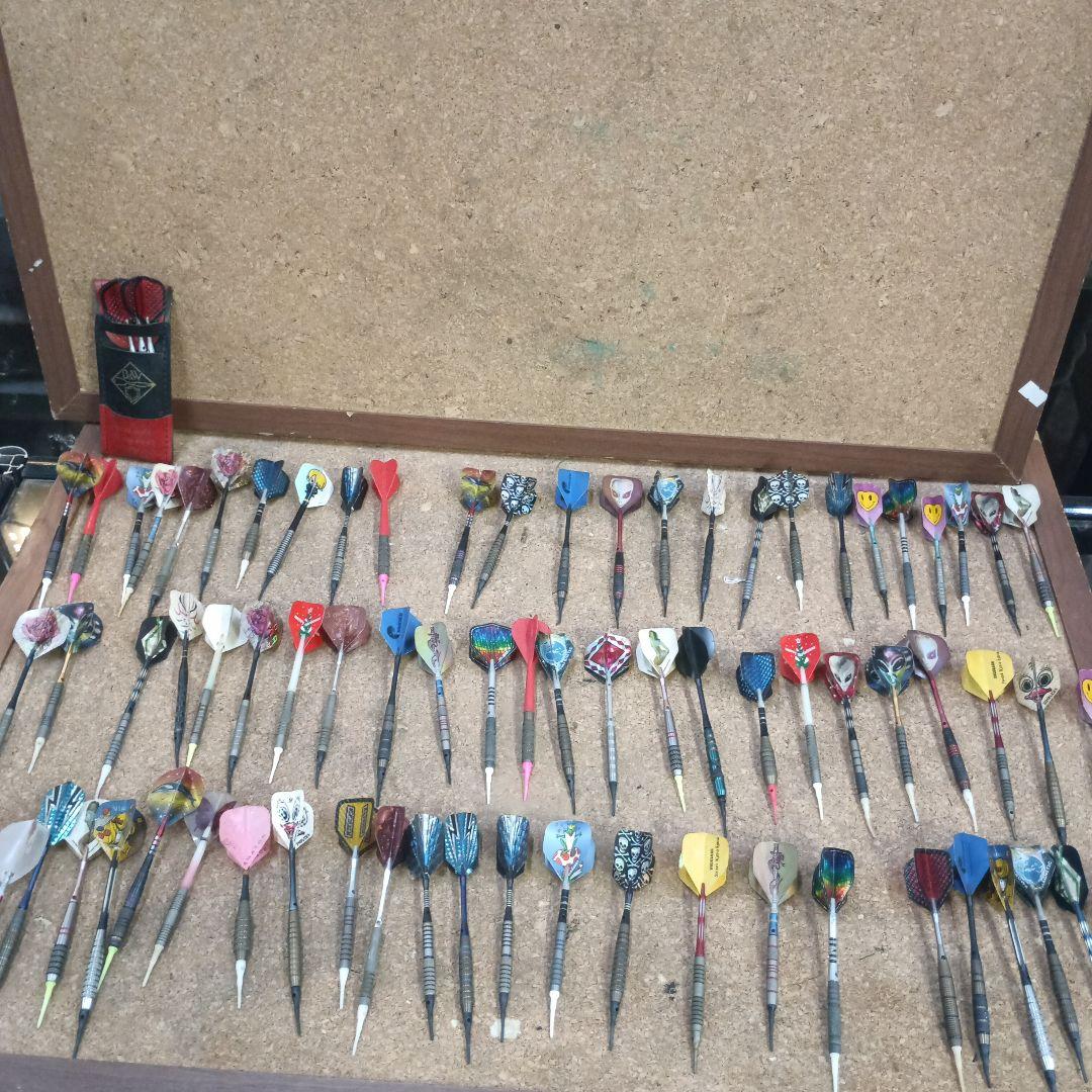 黄*読様 ３５９６）ダーツの矢 約８０本　大量まとめ／フライト シャフト バレル