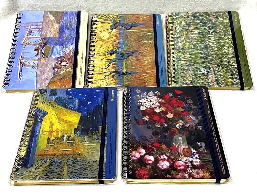 ロルバーン　大ゴッホ展　ポケット付メモL 5冊セット
